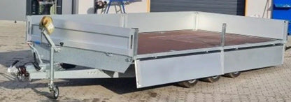 Plataforma lateral rebatível Boss 600 x 200 cm 3500 KG + rampas + apoios